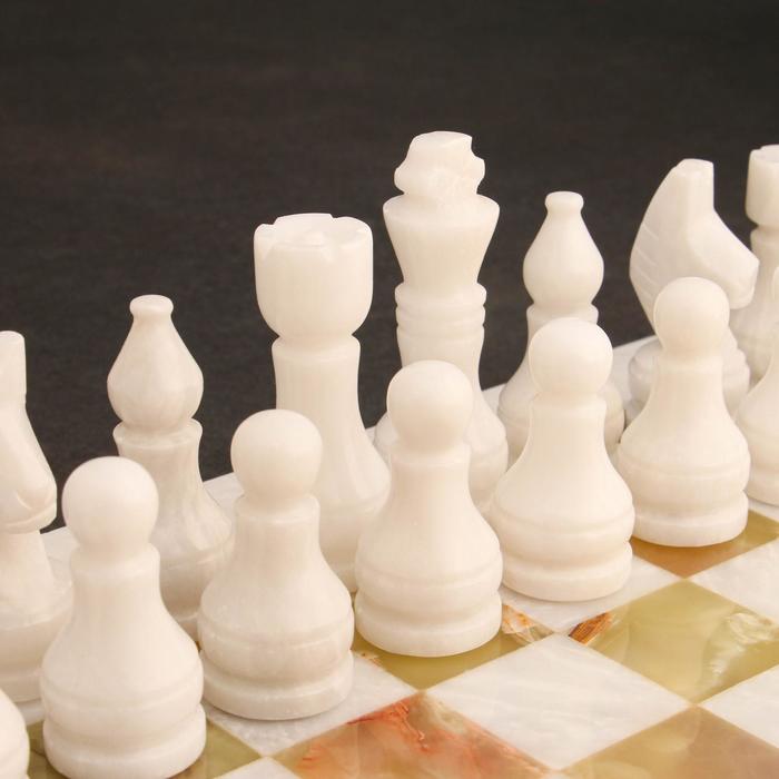 Шахматы «Элит», доска 30х30 см, оникс - фото 1905368983
