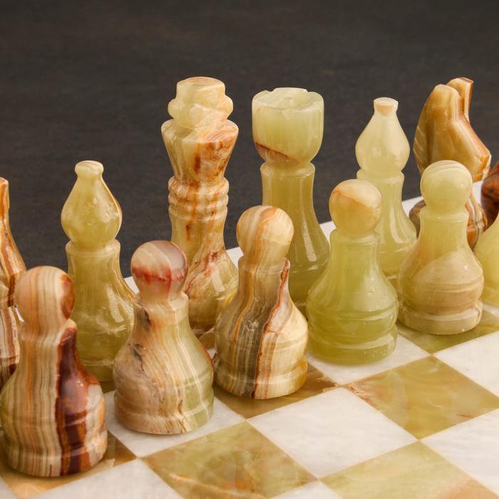 Шахматы «Элит», доска 30х30 см, оникс - фото 1905368984