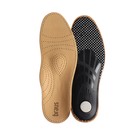 Стельки для обуви амортизирующие, с жёстким супинатором, 37-38 р-р, 24 см, пара, цвет светло-коричневый - фото 8476067