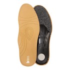 Стельки для обуви амортизирующие, с жёстким супинатором, 41-42 р-р, 26,5 см, пара, цвет светло-коричневый - фото 319853558