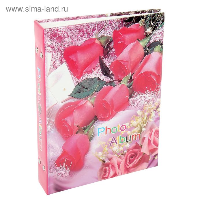 Фотоальбом на 200 фото 13х18 см "Цветочный букет" МИКС 28,5х21,5х5 см - Фото 1