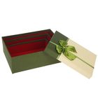 Набор коробок 3 в 1 "С бантиком", зелёный, 23 х 16 х 8,5 - 19 х 12 х 5,5 см - Фото 2