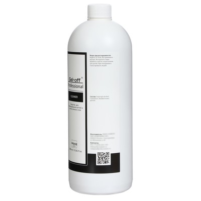 Средство для обезжиривания ногтей и снятия липкого слоя Gel-off Cleaner Professional, 1 л