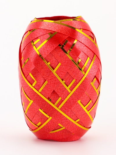Лента упаковочная, с полосой, микс, 0.5 см × 10 м, набор 6 шт.