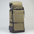 Рюкзак туристический на стяжке шнурком "Турист", 1 отдел, 3 наружных кармана, объём - 60л, цвет хаки - Фото 1