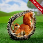 Садовая фигура из полистоуна «Белка в шишке», 25×20×14 см - Фото 1