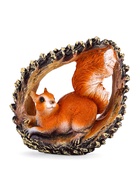 Садовая фигура из полистоуна «Белка в шишке», 25×20×14 см - Фото 4