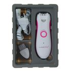 Эпилятор Luazon LEP-01, 13см, 2Вт, 220В и аккумулятор (двойной зажим), бело-розовый - Фото 4