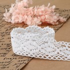 Кружево вязаное, 40 мм, 15±1 м, белое - Фото 3