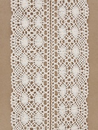 Кружево вязаное, 70 мм, 10±1 м, бежевое - Фото 2