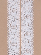 Кружево вязаное, 55 мм, 15±1 м, белое - Фото 3