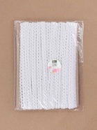 Кружево вязаное, 10 мм, 15±1 м, белое 1354138