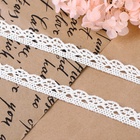 Кружево вязаное, 10 мм, 15±1 м, белое - Фото 2