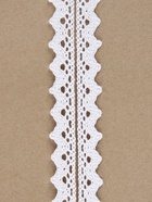 Кружево вязаное, 14 мм, 15±1 м, белое - Фото 2