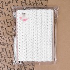 Кружево вязаное, 14 мм, 15±1 м, белое - Фото 4