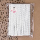 Кружево вязаное, 15 мм, 15±1 м, белое - Фото 4