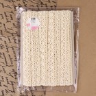 Кружево вязаное, 15 мм, 15±1 м, бежевое - Фото 4