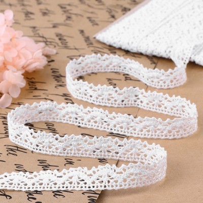 Кружево вязаное Арт Узор, 14 мм, 15±1 м, белое