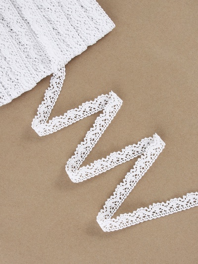 Кружево вязаное Арт Узор, 14 мм, 15±1 м, белое