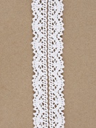 Кружево вязаное Арт Узор, 14 мм, 15±1 м, белое - Фото 3