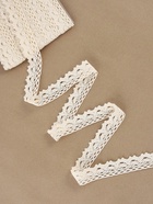 Кружево вязаное, 25 мм, 15±1 м, бежевое - Фото 2