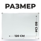 УЦЕНКА Доска магнитная 120×80 см односторонняя, с полочкой под маркер, оборот гофрокартон - Фото 2