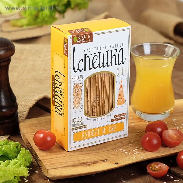 Хлебцы молодцы, лепёшка кунжут и сыр, 150 гр. - Фото 1