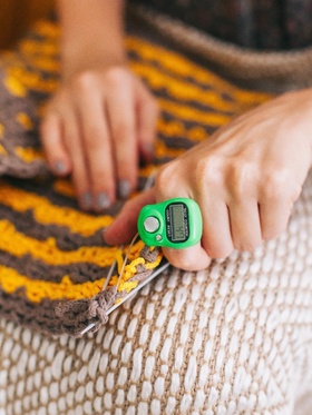 Счётчик рядов электронный, на ремне, 10?3 см, МИКС (комплект 7 шт)