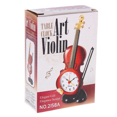 Часы - будильник настольные «Гитара», дискретный ход, циферблат 5.5×5.5 см