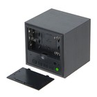 Часы-будильник  LB-12 "Деревянный кубик", USB в комплекте, т/коричневый - Фото 3