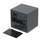 Часы-будильник LB-12 "Деревянный кубик", USB в комплекте, т/коричневый - Фото 3