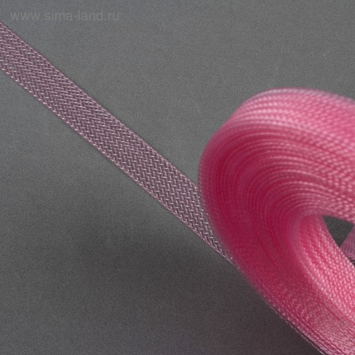 Регилин плоский, 10 мм, 45 ± 1 м, цвет розовый - Фото 1