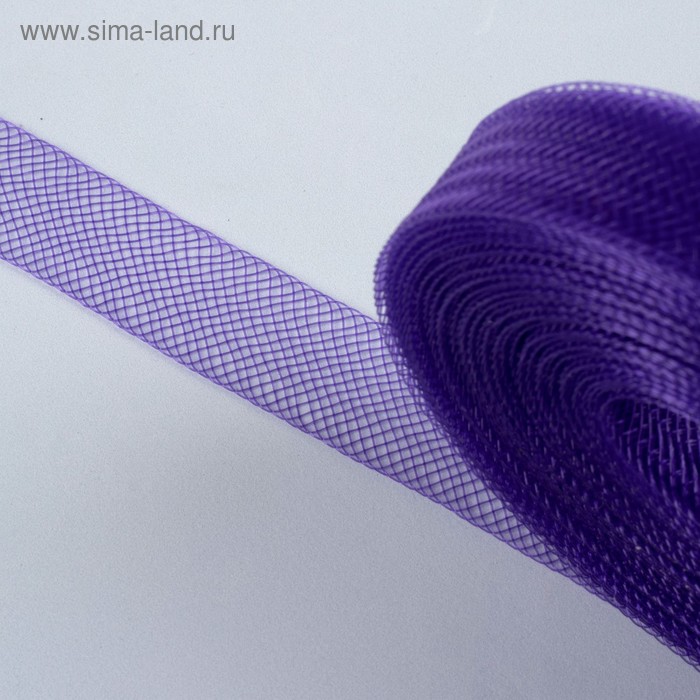 Регилин плоский, 20 мм, 45 ± 1 м, цвет фиолетовый - Фото 1