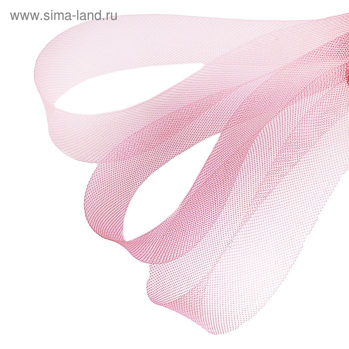 Регилин плоский, 40 мм, 45 ± 1 м, цвет розовый - Фото 1