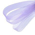 Регилин плоский, гофрированный, 44 мм, 20 ± 1 м, цвет фиолетовый - Фото 1