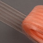 Регилин плоский, гофрированный, 44 мм, 20 ± 1 м, цвет персиковый - Фото 1