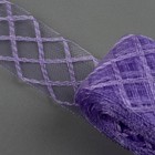 Регилин плоский «Клетка», 45 мм, 22 ± 1 м, цвет сиреневый - Фото 1