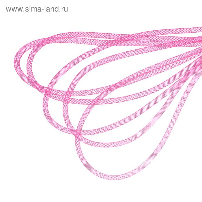 Регилин круглый, d=4мм, 25±1м, цвет розовый - Фото 1