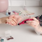 Аппарат для маникюра Luazon LMH-01, 6 насадок, 5 Вт, 3000-15000 об/мин, розовый - Фото 2