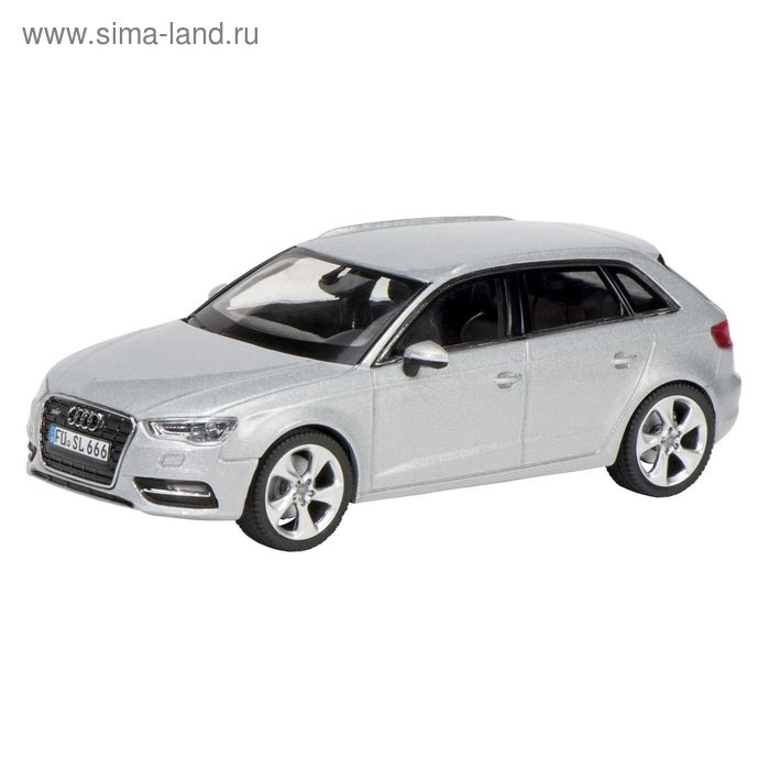 Автомобиль Audi A3 Sportback, 1:43, цвет серебристый - Фото 1