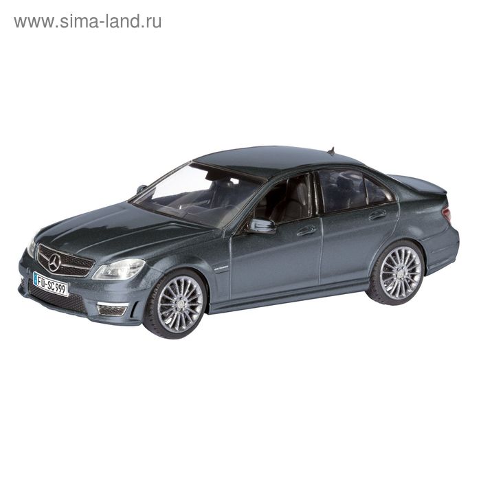 Автомобиль MB C63 AMG Mopf, 1:43, цвет серый - Фото 1