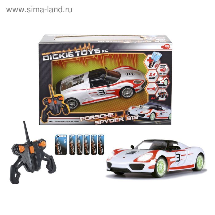Машина на радиоуправлении Porsche Spyder, масштаб 1/16, 26 см - Фото 1