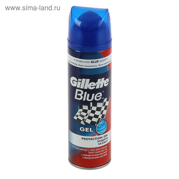 Гель для бритья Gillette Blue Smooth Shave "Гладкое бритье", 200 мл - Фото 1