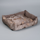 Лежанка-диван с двусторонней подушкой, 53 х 42 х 11 см, микс цветов - фото 8283966