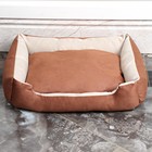 Лежанка-диван с двусторонней подушкой, 53 х 42 х 11 см, микс цветов - Фото 9