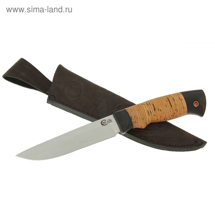 Нож нескладной "Оса", кованная сталь Х12МФ, рукоять-береста - Фото 1