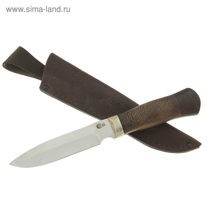 Нож нескладной "Пехотинец", кованная сталь 95х18, рукоять-венге, литье - Фото 1