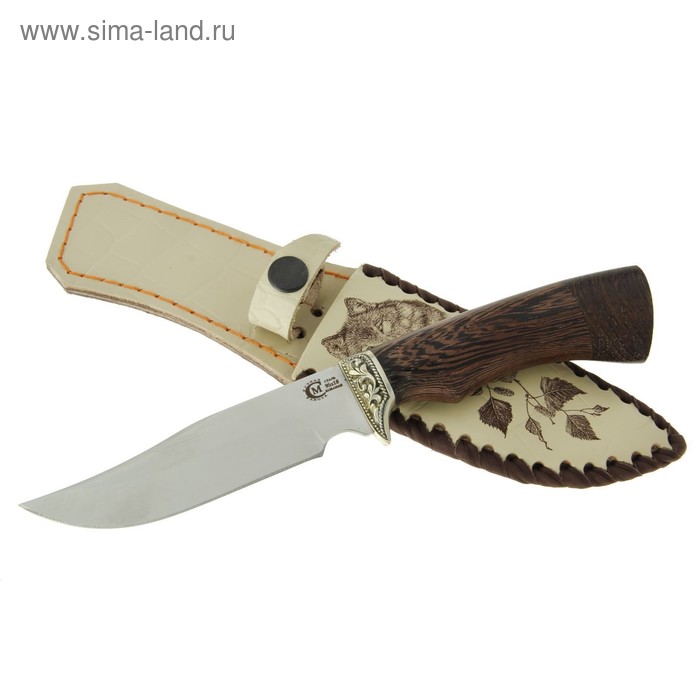 Нож нескладной "Юнкер", кованная сталь 95х18, рукоять-венге, литье - Фото 1