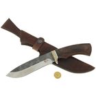 Нож нескладной "Скиф", кованная сталь 95х18 со следами ковки, рукоять-венге, литье - Фото 2