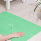 Салфетка из микрофибры, с отверстием для швабры, 250 г/м2, цвет зелёный - Фото 2